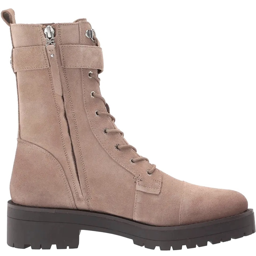 Sam Edelman Women's Junip Combat Boot Suede Leather Lug Sole Shoes Size 8.5M New - Picture 2 of 9